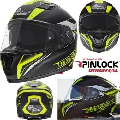 Germot Integralhelm GM 330 Mit Sonnenblende Großem Sichtfeld Und ECE 22.05 -Motorradbekleidungsgeschäft 00033025 haupt 9