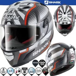 Shark Integralhelm RACE-R PRO CARBON Sport-Motorradhelm -Motorradbekleidungsgeschäft 0 race rprocarbon zarcogp dra haupt he8666