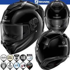 Shark SPARTAN GT Sport-Integralhelm Mit Doppel-D Verschluss Max Vision Pinlock Und Sonnenblende 27 Shark SPARTAN GT Sport-Integralhelm Mit Doppel-D Verschluss Max Vision Pinlock Und Sonnenblende -Motorradbekleidungsgeschäft 0 spartan gt blank blk haupt he7050