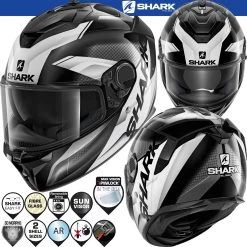 Shark SPARTAN GT Sport-Integralhelm Mit Doppel-D Verschluss Max Vision Pinlock Und Sonnenblende 36 Shark SPARTAN GT Sport-Integralhelm Mit Doppel-D Verschluss Max Vision Pinlock Und Sonnenblende -Motorradbekleidungsgeschäft 0 spartan gt elgen kaw haupt he7053