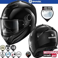 Shark Integralhelm SPARTAN 1.2 Mit Sonnenblende Und Max Vision Pinlock 27 Shark Integralhelm SPARTAN 1.2 Mit Sonnenblende Und Max Vision Pinlock -Motorradbekleidungsgeschäft 0 spartan blank blk haupt he0000