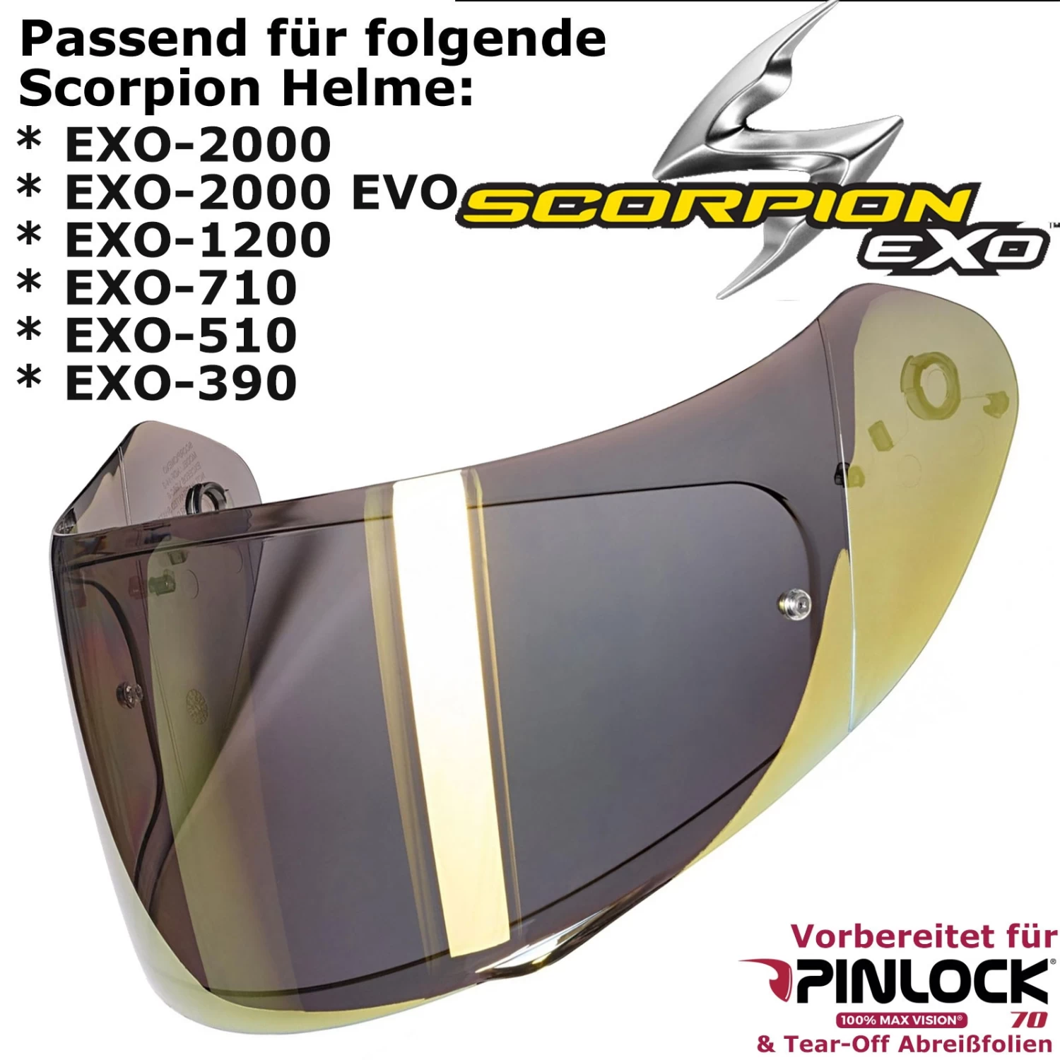 Scorpion 2D Visier KDF14-2 Für EXO 2000 / 2000 EVO / 1200 / 710 / 510 / 491 / 410 / 390 Vorbereitet Für Pinlock Und Tear-Off 7 Scorpion 2D Visier KDF14-2 Für EXO 2000 / 2000 EVO / 1200 / 710 / 510 / 491 / 410 / 390 Vorbereitet Für Pinlock Und Tear-Off – Bild 5