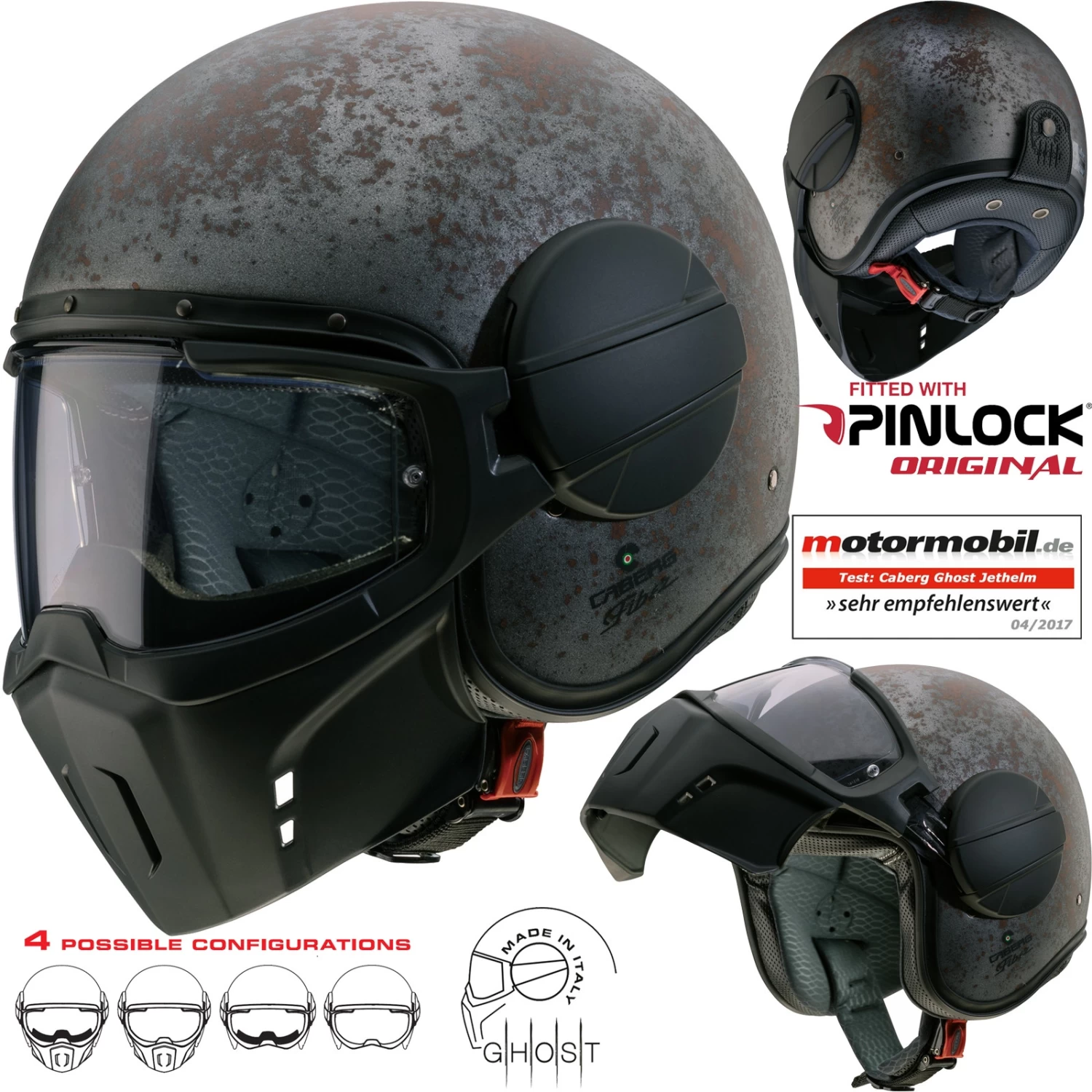 Caberg Jethelm GHOST Mit Pinlock Und Kinnteil 15 Caberg Jethelm GHOST Mit Pinlock Und Kinnteil – Bild 13