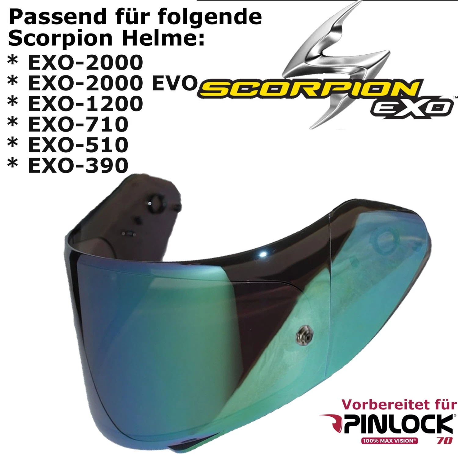 Scorpion 3D Visier KDF14-3 Für EXO 2000 / 2000 EVO / 1200 / 710 / 510 / 491 / 410 / 390 Vorbereitet Für Pinlock 13 Scorpion 3D Visier KDF14-3 Für EXO 2000 / 2000 EVO / 1200 / 710 / 510 / 491 / 410 / 390 Vorbereitet Für Pinlock – Bild 11