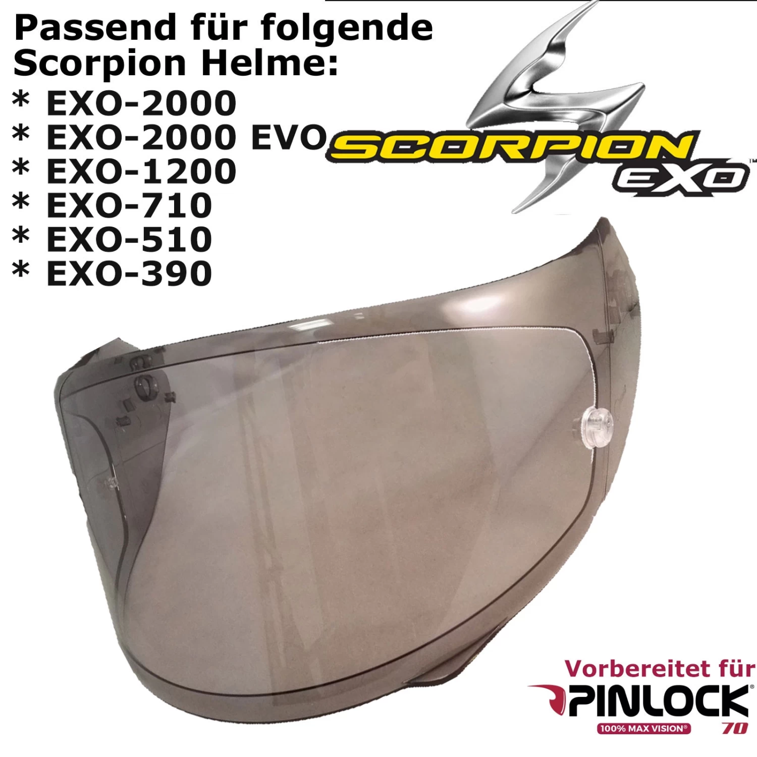 Scorpion 3D Visier KDF14-3 Für EXO 2000 / 2000 EVO / 1200 / 710 / 510 / 491 / 410 / 390 Vorbereitet Für Pinlock 6 Scorpion 3D Visier KDF14-3 Für EXO 2000 / 2000 EVO / 1200 / 710 / 510 / 491 / 410 / 390 Vorbereitet Für Pinlock – Bild 4