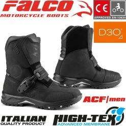 Falco Motorradstiefel MARSHALL Wasserdicht Leder CE D3O Protektoren -Motorradbekleidungsgeschäft 50301201 marshall haupt 2