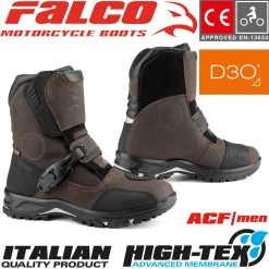 Falco Motorradstiefel MARSHALL Wasserdicht Leder CE D3O Protektoren -Motorradbekleidungsgeschäft 50301208 haupt 1