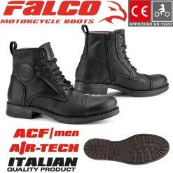 Falco Motorradstiefel KASPAR Lederschuhe Mit CE Und Air-Tech Futter 13 Falco Motorradstiefel KASPAR Lederschuhe Mit CE Und Air-Tech Futter -Motorradbekleidungsgeschäft 50507611 kaspar black haupt 4