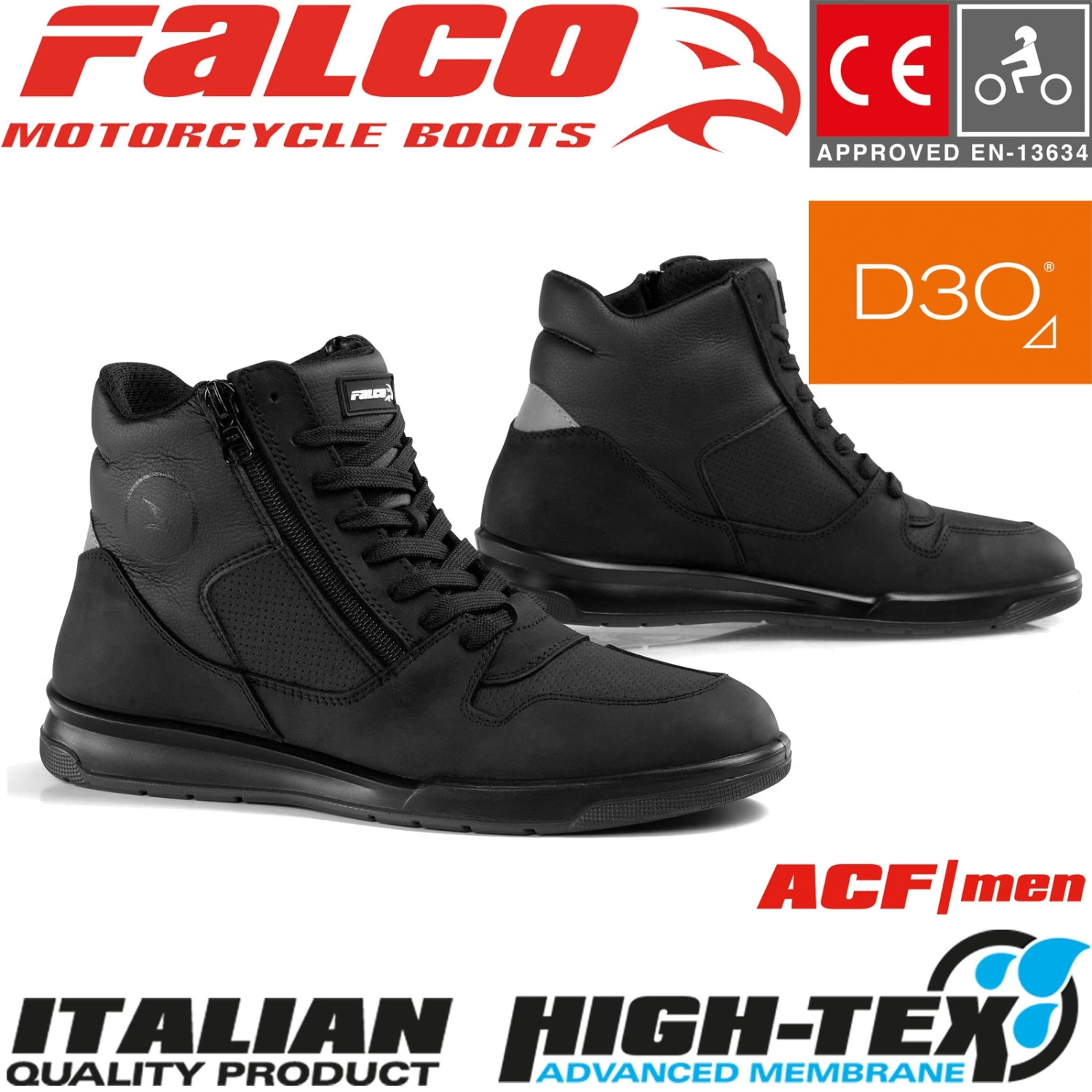 Falco Motorradschuhe CORTEZ 2 Leder Sneaker Wasserdicht Perforiert Mit D3O Protektoren 3 Falco Motorradschuhe CORTEZ 2 Leder Sneaker Wasserdicht Perforiert Mit D3O Protektoren