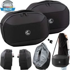 Hepco & Becker Seitenkoffer Set STREET Modell 2020 Für C-Bow Halter Seitentasche Softtaschen Für Motorrad -Motorradbekleidungsgeschäft 640602 00 01 01 haupt