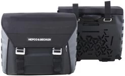 Hepco & Becker Seitenkoffer XTRAVEL BASIC Softtaschen Set 2 Stck Für Motorrad Inklusive Universal-Adapterplatten -Motorradbekleidungsgeschäft 640630 00 01 13 shop 1