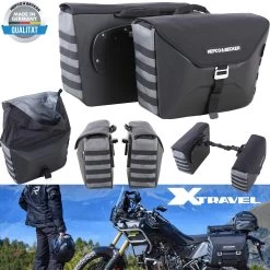 Hepco & Becker Seitenkoffer Set XTRAVEL Für C-Bow Seitenträger 2x19 Liter Motorrad Seitentaschen