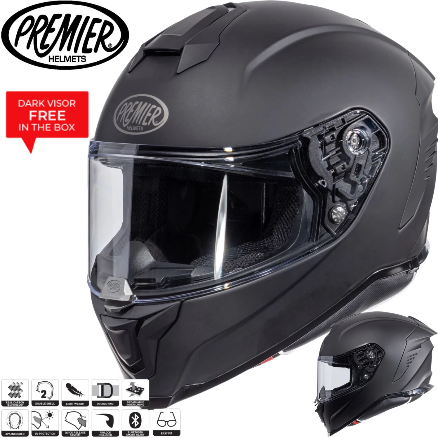 Premier® Premier Integralhelm HYPER Mit Pinlock Und Doppel-D-Verschluss 5 Premier® Premier Integralhelm HYPER Mit Pinlock Und Doppel-D-Verschluss – Bild 3