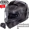 Premier® Premier Integralhelm DEVIL Carbon Aramid Mit Sonnenblende Und Pinlock Inklusive GRATIS Visier