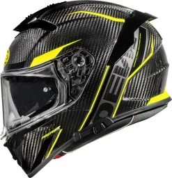 Premier® Premier Integralhelm DEVIL Carbon Aramid Mit Sonnenblende Und Pinlock Inklusive GRATIS Visier -Motorradbekleidungsgeschäft 647 22036