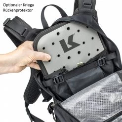 Kriega Motorrad Rucksack R15 Trinkwasserkompatibel Leicht Mit Hüftgurt Und Quadloc-Gurt-System 15 Liter -Motorradbekleidungsgeschäft 65010015 4
