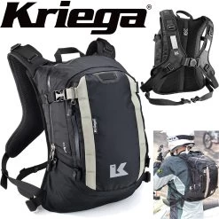 Kriega Motorrad Rucksack R15 Trinkwasserkompatibel Leicht Mit Hüftgurt Und Quadloc-Gurt-System 15 Liter -Motorradbekleidungsgeschäft 65010015 haupt