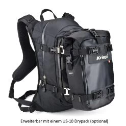Kriega R20 Rucksack Schwarz Gr. 20 Liter -Motorradbekleidungsgeschäft 65010020 4 1