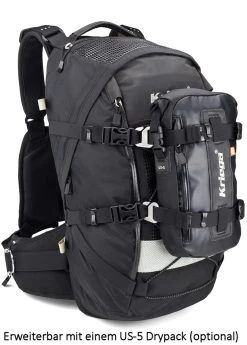 Kriega Motorrad Rucksack R35 Trinkwasserkompatibel Leicht Hüftgurt Quadloc-Gurt-System 35 Liter -Motorradbekleidungsgeschäft 65010035 5