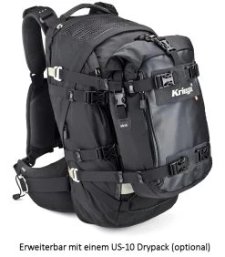 Kriega Motorrad Rucksack R35 Trinkwasserkompatibel Leicht Hüftgurt Quadloc-Gurt-System 35 Liter -Motorradbekleidungsgeschäft 65010035 6