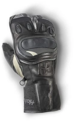 Halvarssons DUVED Motorradhandschuhe Wasserdicht Wärmeisoliert CE Drei-Finger-Handschuh Leder