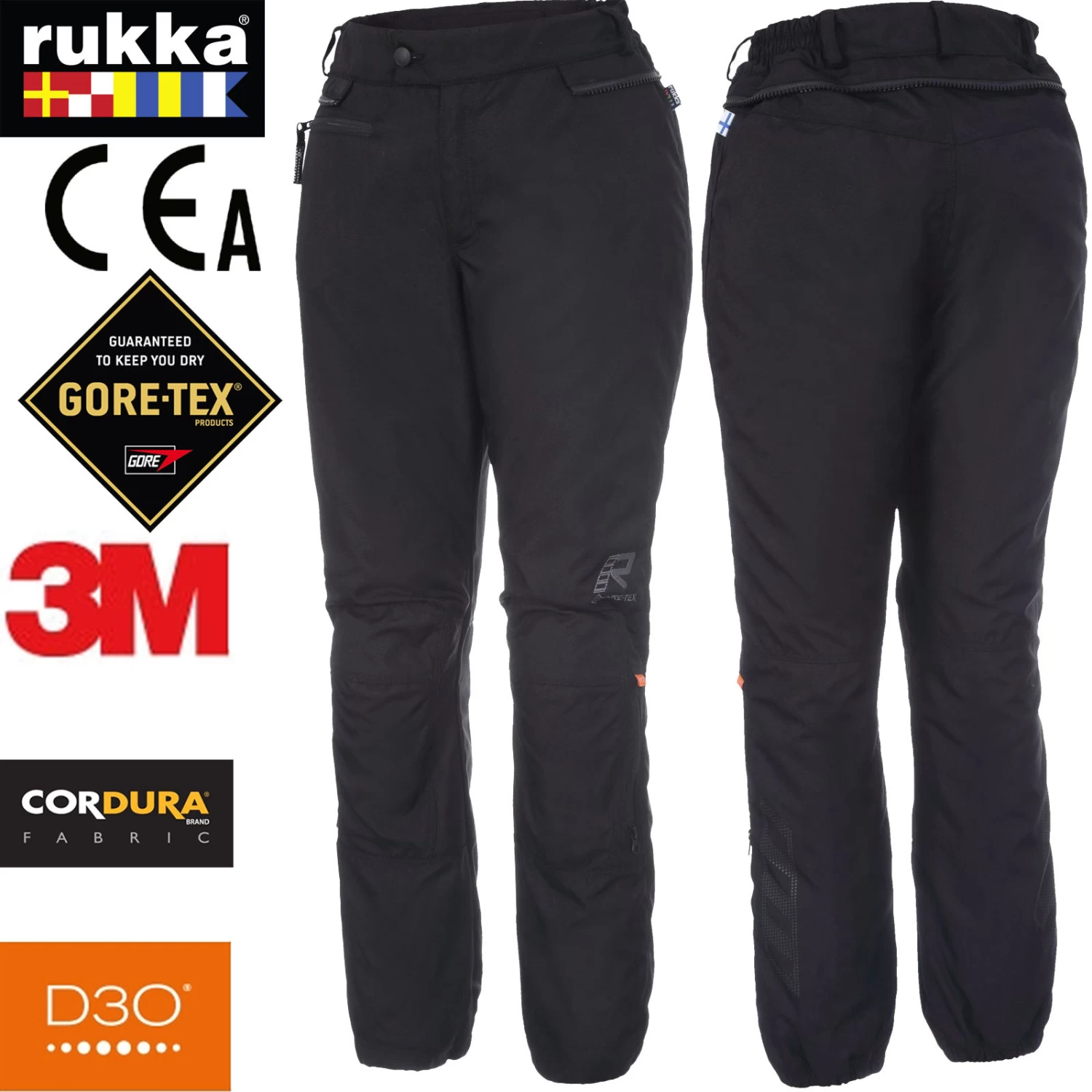Rukka Gore-Tex Motorradhose START-R LADY Für Damen Wasserdicht Cordura Mit D3O Protektoren CE A 3 Rukka Gore-Tex Motorradhose START-R LADY Für Damen Wasserdicht Cordura Mit D3O Protektoren CE A