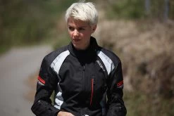 Modeka 2in1 Motorradjacke VIOLETTA LADY Für Damen Wasserdicht Humax-Membrane CE Mit YF-Protektoren -Motorradbekleidungsgeschäft a17 0081