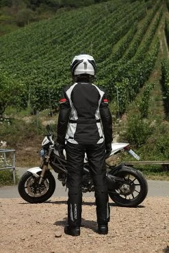 Modeka 2in1 Motorradjacke VIOLETTA LADY Für Damen Wasserdicht Humax-Membrane CE Mit YF-Protektoren -Motorradbekleidungsgeschäft a17 0210