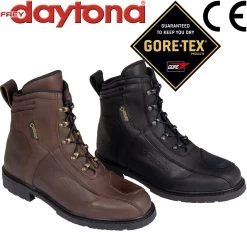 Daytona Gore-Tex Motorradstiefel AC CLASSICS GTX Retro Kurzschaft-Stiefel Mit Knöchelschutz