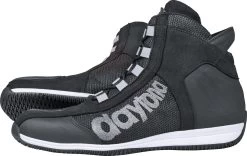 Daytona Motorradschuhe AC4 WD Leder-Textil Mix Mit Beidseitigem Knöchelschutz -Motorradbekleidungsgeschäft ac4 schwarz weiss 2