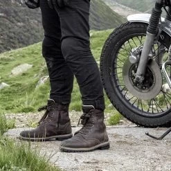 Stylmartin Motorradschuhe ACE Leder Stiefel Gefüttert Mit Protektoren -Motorradbekleidungsgeschäft ace braun 4
