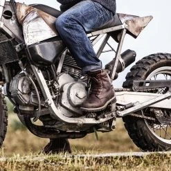 Stylmartin Motorradschuhe ACE Leder Stiefel Gefüttert Mit Protektoren -Motorradbekleidungsgeschäft ace braun 6