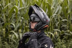 Scorpion Klapphelm ADX-2 Mit Sonnenblende Und Max Vision Pinlock ECE 22.06 -Motorradbekleidungsgeschäft adx2 camino matblasilora l1