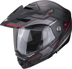 Scorpion Klapphelm ADX-2 Mit Sonnenblende Und Max Vision Pinlock ECE 22.06 -Motorradbekleidungsgeschäft adx2 carrera matblared 1 1