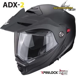 Scorpion Klapphelm ADX-2 Mit Sonnenblende Und Max Vision Pinlock ECE 22.06
