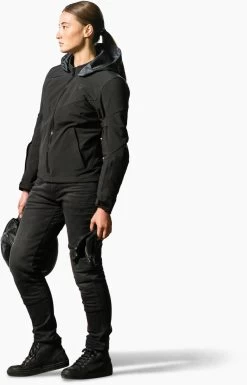 REV'IT! Motorradjacke AFTERBURN H2O LADY Damen CE Wasserdicht Mit Thermofutter Und Protektoren -Motorradbekleidungsgeschäft afterburn h2o lady schwarz 4 1