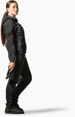 REV'IT! Motorradjacke AFTERBURN H2O LADY Damen CE Wasserdicht Mit Thermofutter Und Protektoren -Motorradbekleidungsgeschäft afterburn h2o lady schwarz 5 1