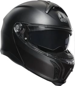 AGV Klapphelm TOURMODULAR Mit Max Vision Pinlock Und Sonnenblende ECE 22.06 -Motorradbekleidungsgeschäft agv tourmodular mono schwarz matt 1 1