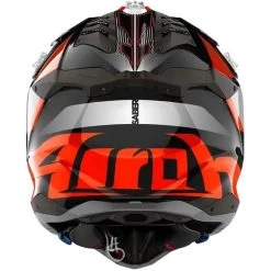 Airoh Aviator 3 ECE 22.06 Crosshelm Carbon HPC Mit Doppel-D Ring Und Helmschirm -Motorradbekleidungsgeschäft airoh aviator 3 saber orange 4