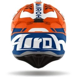 Airoh Aviator 3 ECE 22.06 Crosshelm Carbon HPC Mit Doppel-D Ring Und Helmschirm -Motorradbekleidungsgeschäft airoh aviator 3 spin orange fluo matt helmet 2