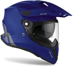 Airoh Endurohelm COMMANDER Mit Extra-Wide Visier Sonnenblende Und Helmschirm -Motorradbekleidungsgeschäft airoh commander color blue 2