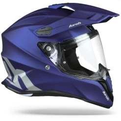 Airoh Endurohelm COMMANDER Mit Extra-Wide Visier Sonnenblende Und Helmschirm -Motorradbekleidungsgeschäft airoh commander color blue 7