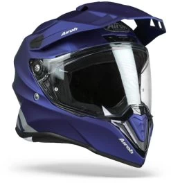 Airoh Endurohelm COMMANDER Mit Extra-Wide Visier Sonnenblende Und Helmschirm -Motorradbekleidungsgeschäft airoh commander color blue 8