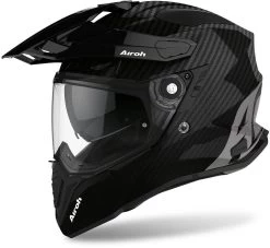 Airoh Endurohelm COMMANDER Mit Extra-Wide Visier Sonnenblende Und Helmschirm -Motorradbekleidungsgeschäft airoh commander full carbon gloss 1 1