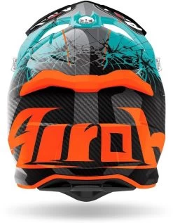 Airoh Crosshelm STRYCKER High-Performance Offroadhelm Inklusive Helmschirm -Motorradbekleidungsgeschäft airoh strycker crack blue 3
