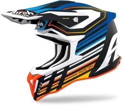 Airoh Crosshelm STRYCKER High-Performance Offroadhelm Inklusive Helmschirm -Motorradbekleidungsgeschäft airoh strycker shaded flat blue 1 1