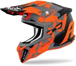 Airoh Crosshelm STRYCKER High-Performance Offroadhelm Inklusive Helmschirm -Motorradbekleidungsgeschäft airoh strycker xxx flat orange 1 1