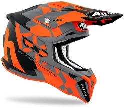 Airoh Crosshelm STRYCKER High-Performance Offroadhelm Inklusive Helmschirm -Motorradbekleidungsgeschäft airoh strycker xxx flat orange 2