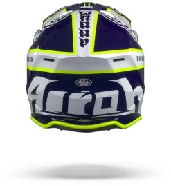Airoh Crosshelm WRAAP Mit Doppel-D Ringverschluss -Motorradbekleidungsgeschäft airoh wraap broken blue gloss 6