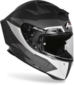 Airoh Integralhelm GP 550 S Street-Racing Helm Mit Pinlock Inklusive Gratis Visier -Motorradbekleidungsgeschäft airoh gp 550 s vektor black matt 2